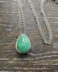 Jade teardrop Memorial pendant