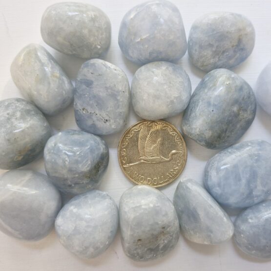 Blue Calcite Tumble