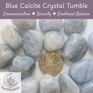 Blue Calcite Crystal Tumble