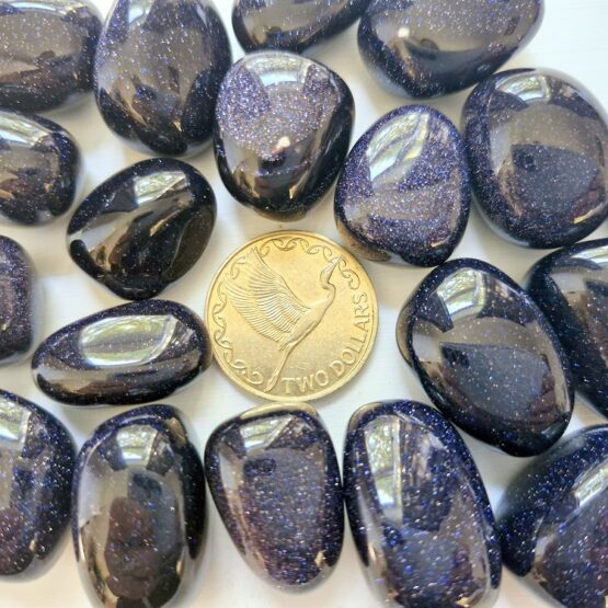 Blue Goldstone tumble