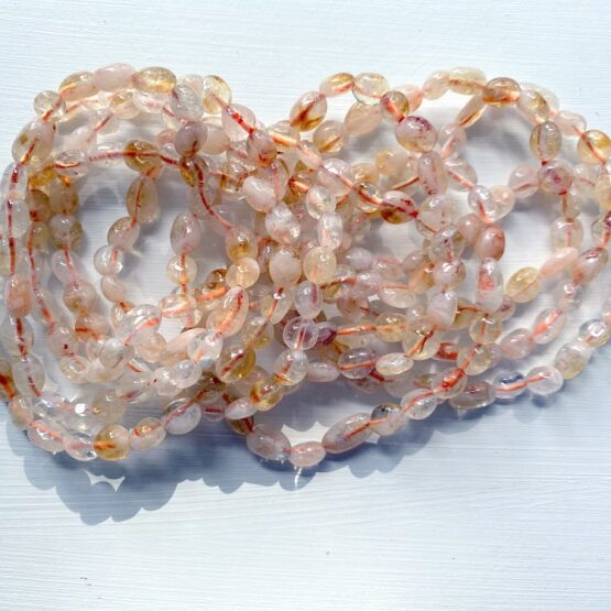 Citrine irregular bead bracelets