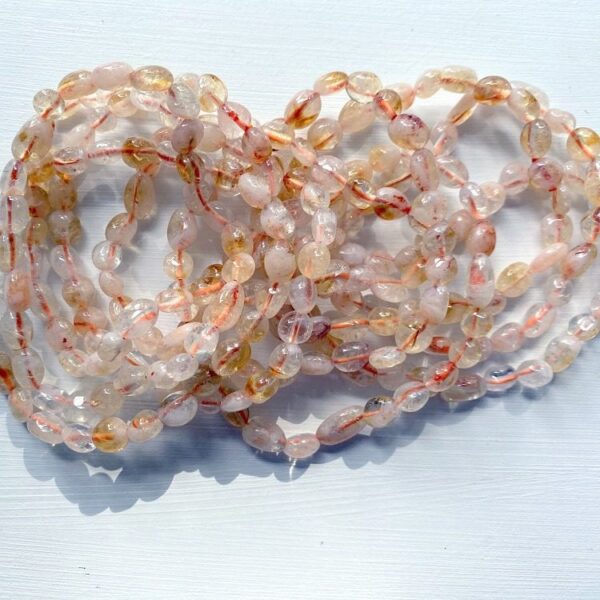 Citrine irregular bead bracelets