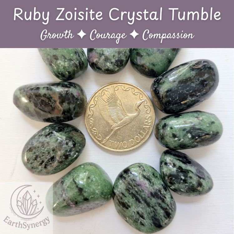 Ruby Zoisite Crystal Tumble