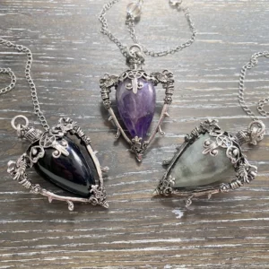 Gothic pendulums crystal options - EarthSynergy Crystals NZ