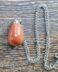 Goldstone memorial pendant