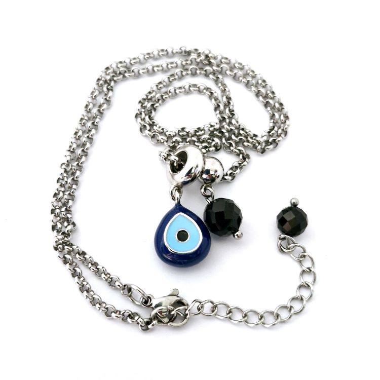 STG Evil eye pendant plus tourmaline