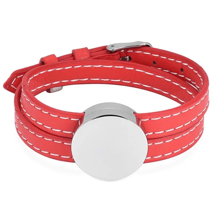 circle red memorial bracelet