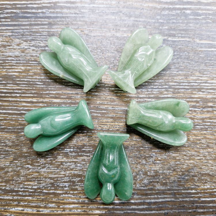 Aventurine small angels x 5