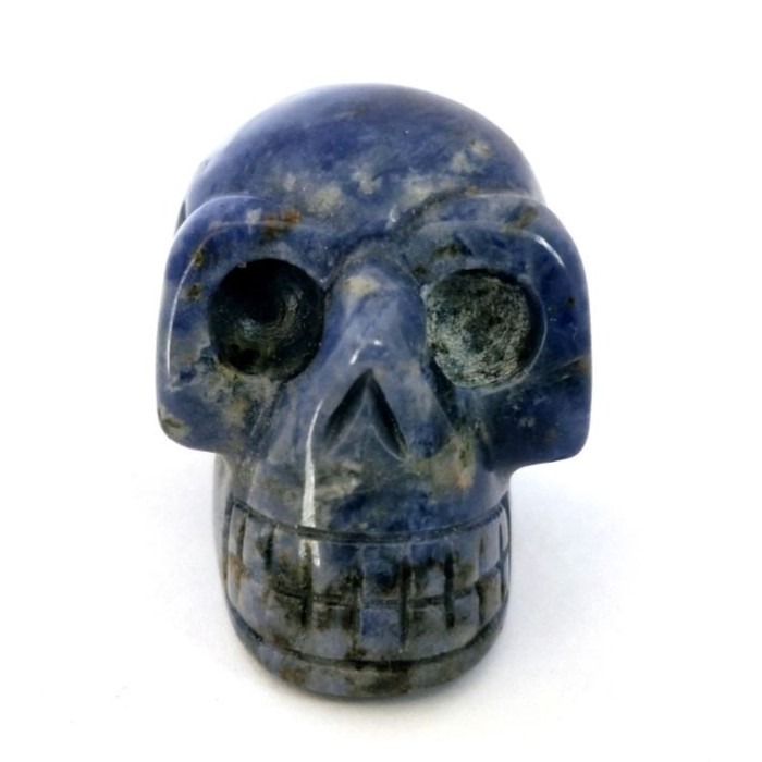 Skull Carving Sodalite