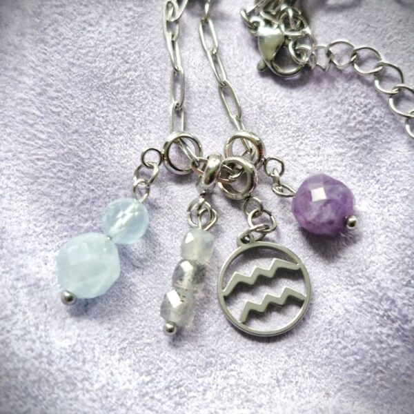 Aquarius Crystal Necklace - Image 2