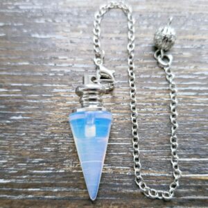 Opalite medium cone pendulum