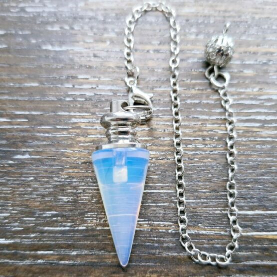 Opalite medium cone pendulum