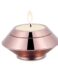 Rose gold candle urn closed