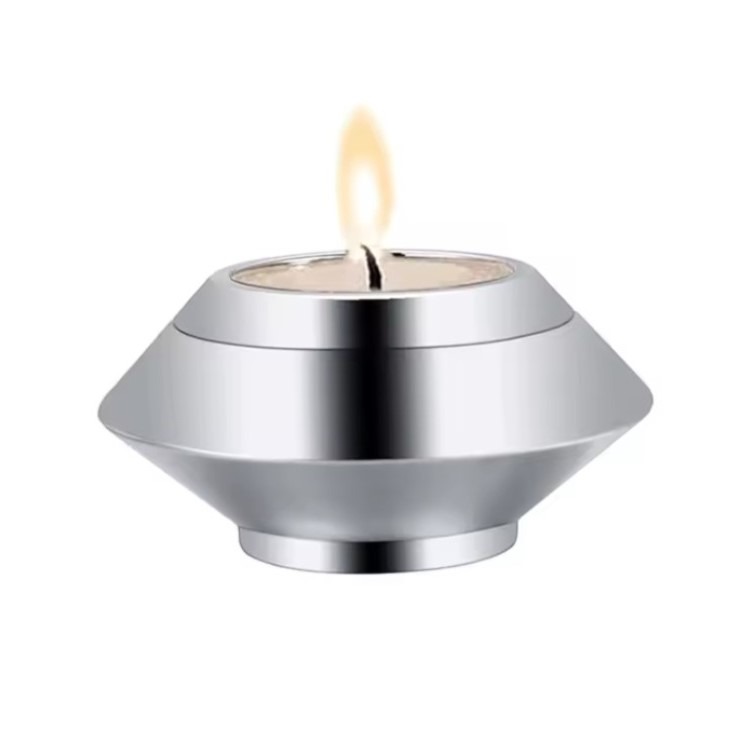 candle memorial Silver urn closed