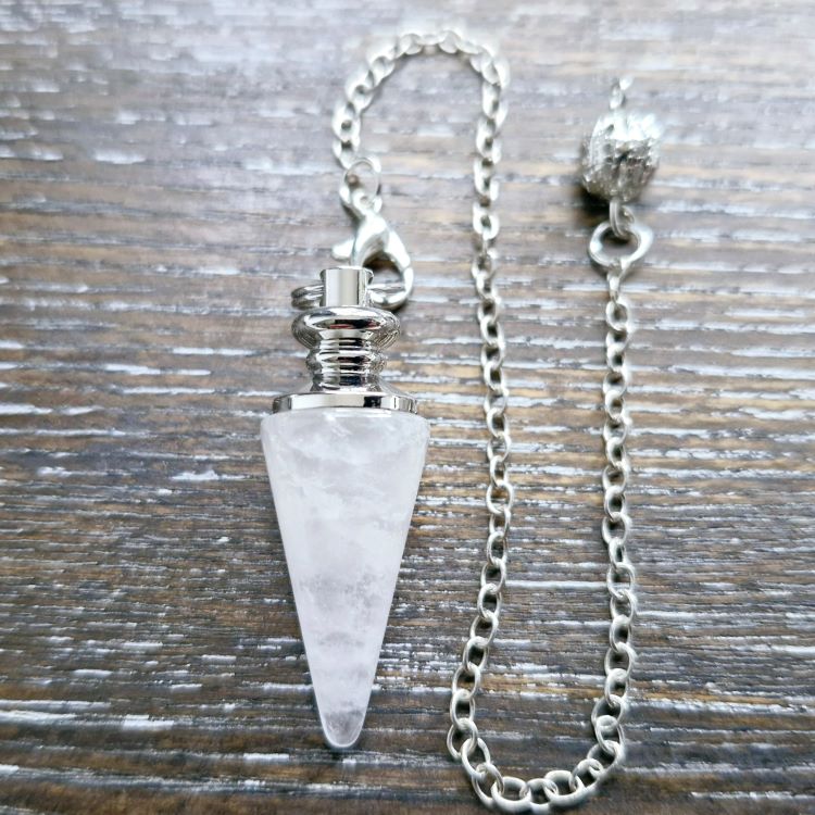 clear quartz cone medium