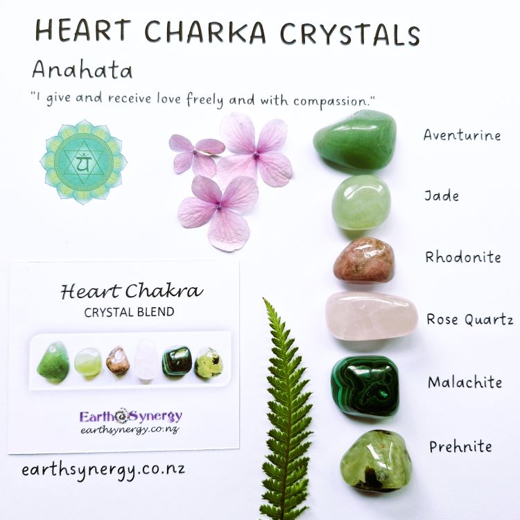 Heart Chakra crystals