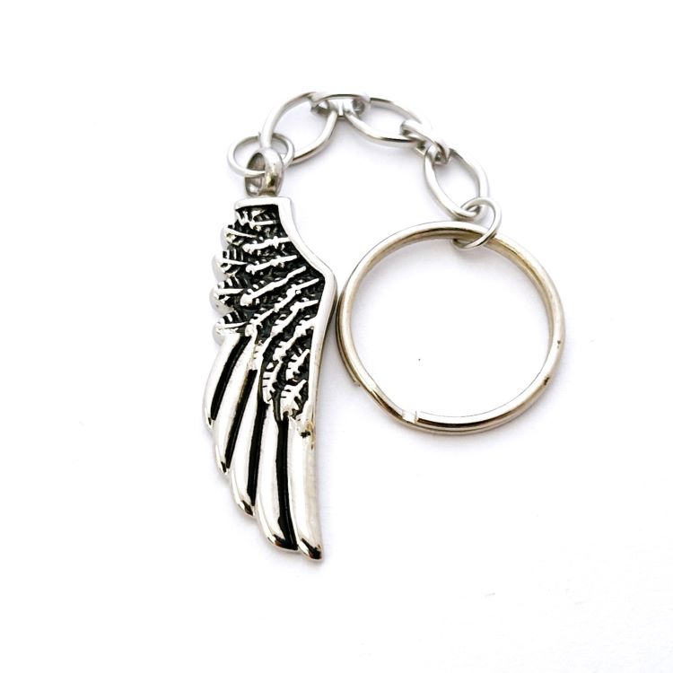 Angel Wing Memorial Keyring