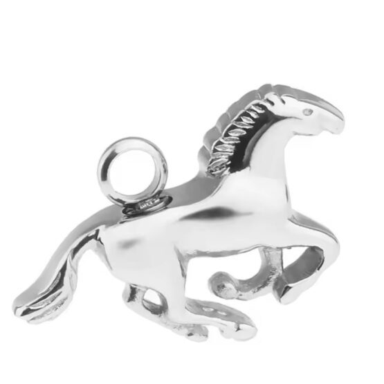 Horse galloping memorial pendant