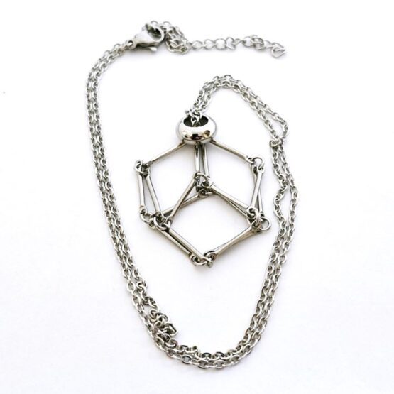 Crystal Net Metal Necklace