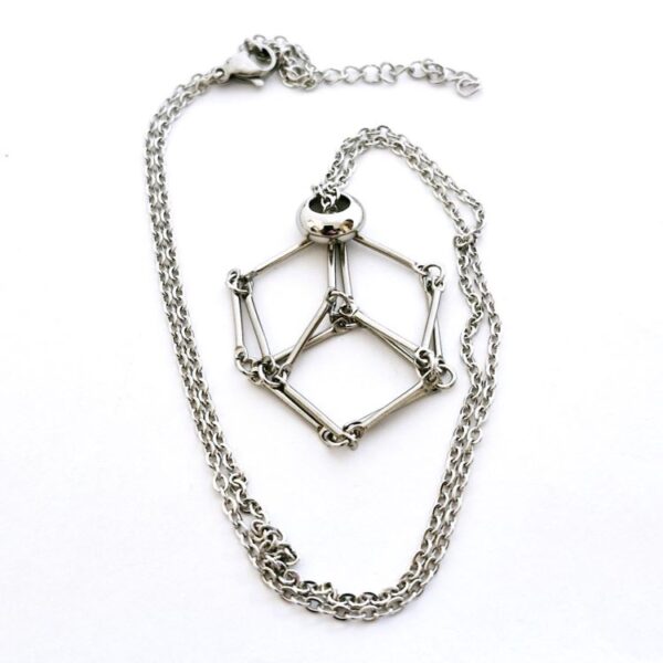 Crystal Net Metal Necklace