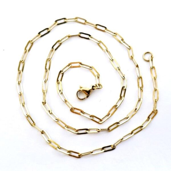 Paperclip SS Gold 45cm