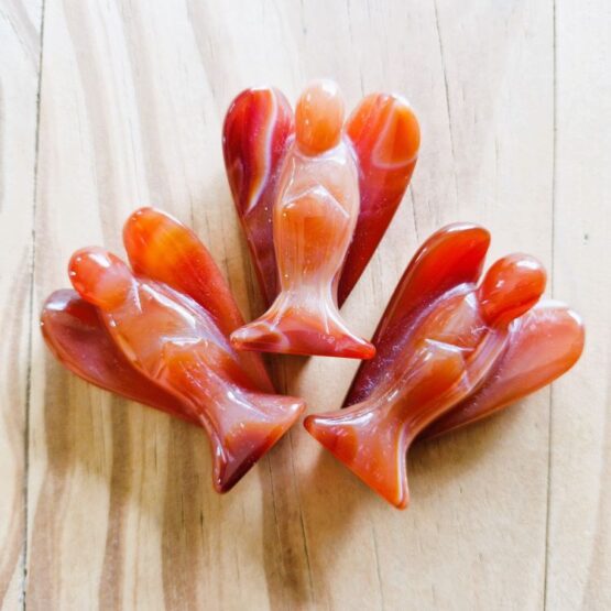 Medium Carnelian angels 5cm