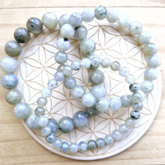 Labradorite bracelets - round beads 10mm 8mm & 6mm options