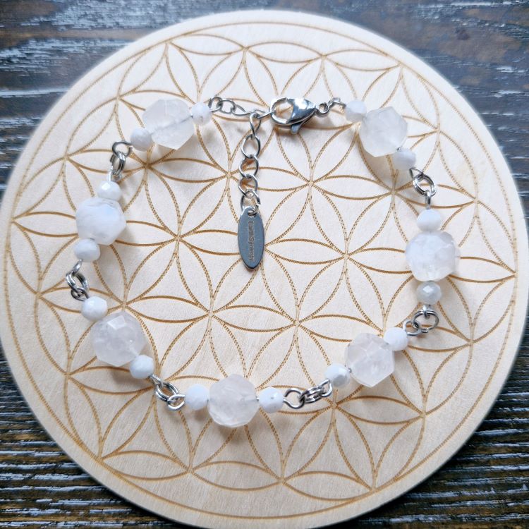 Moonstone Faceted Bracelet