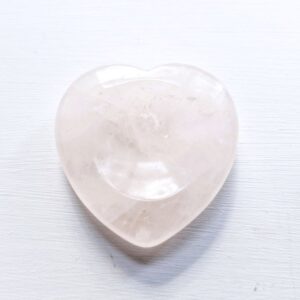 Rose Quartz Worry Stone Heart