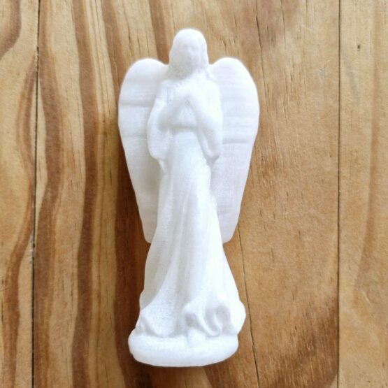 White Jade Angel 10cm flat