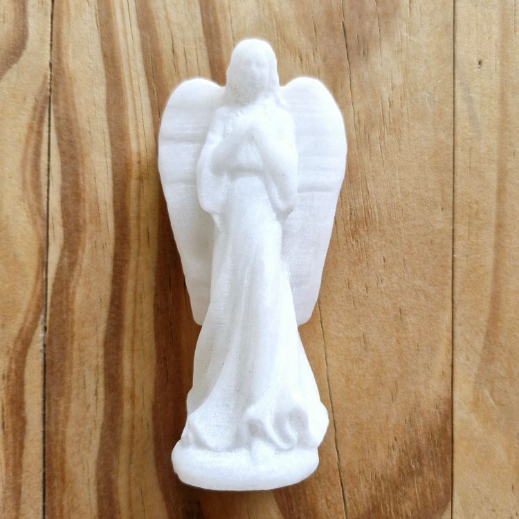White Jade Angel 10cm flat