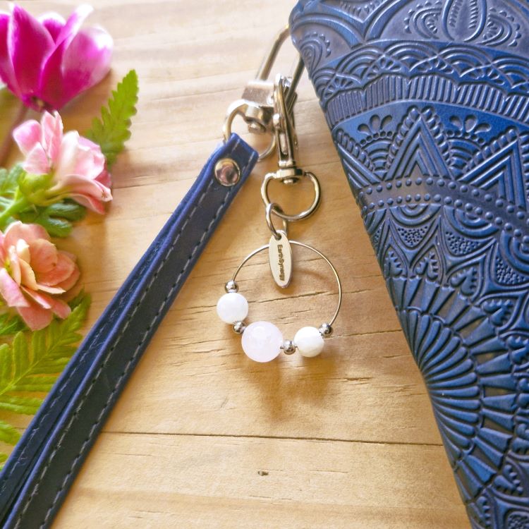 love & light crystal charm