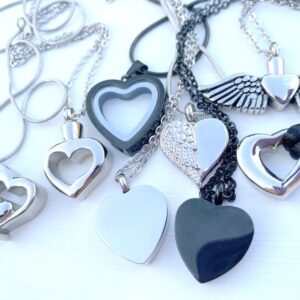 Heart Shaped Memorial Pendants