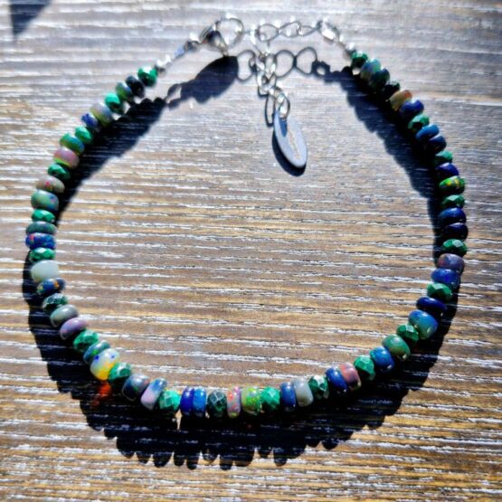 Opal and Malachite bracelet