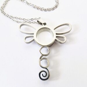 Dragonfly floating locket