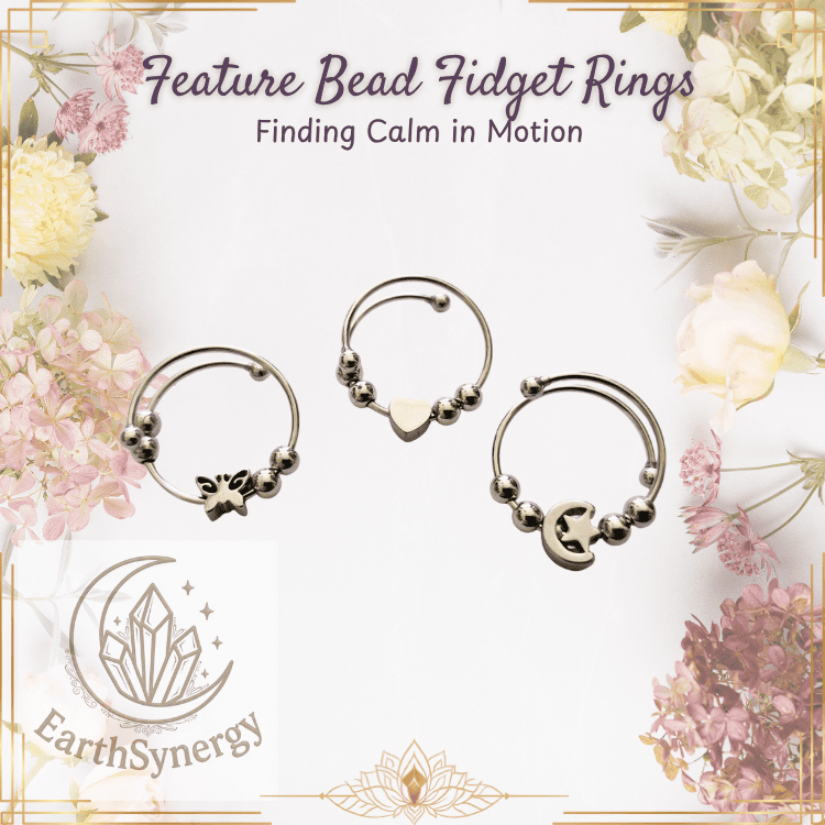 Feature Bead fidget rings