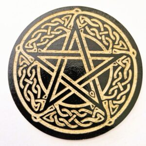 Pentagram Wooden Crystal Grid